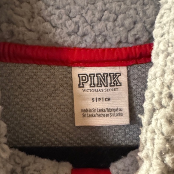 Gray Sherpa Pullover with Red OSU Logo - Picture 2 of 3